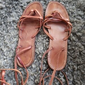 Vero Cuoio Leather Gladiator Sandals